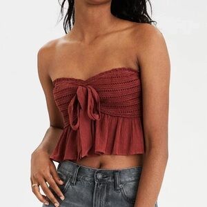 American Eagle Sleeveless Bandeau Top Size Small